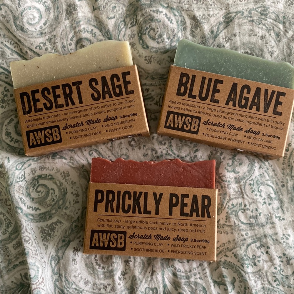 Handmade bar soaps, never used